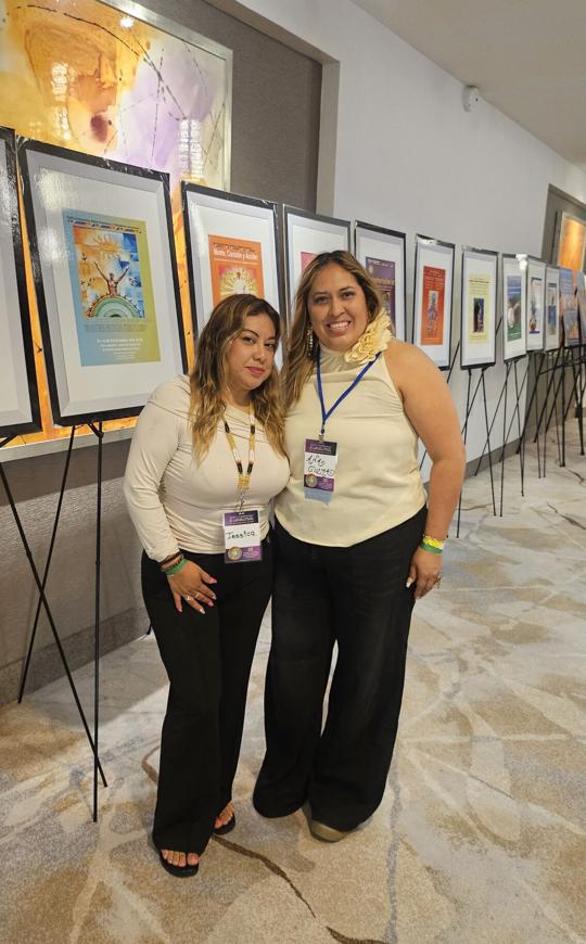 Jessica Cortez and Ana Guzman attended the Visión y Compromiso conference.