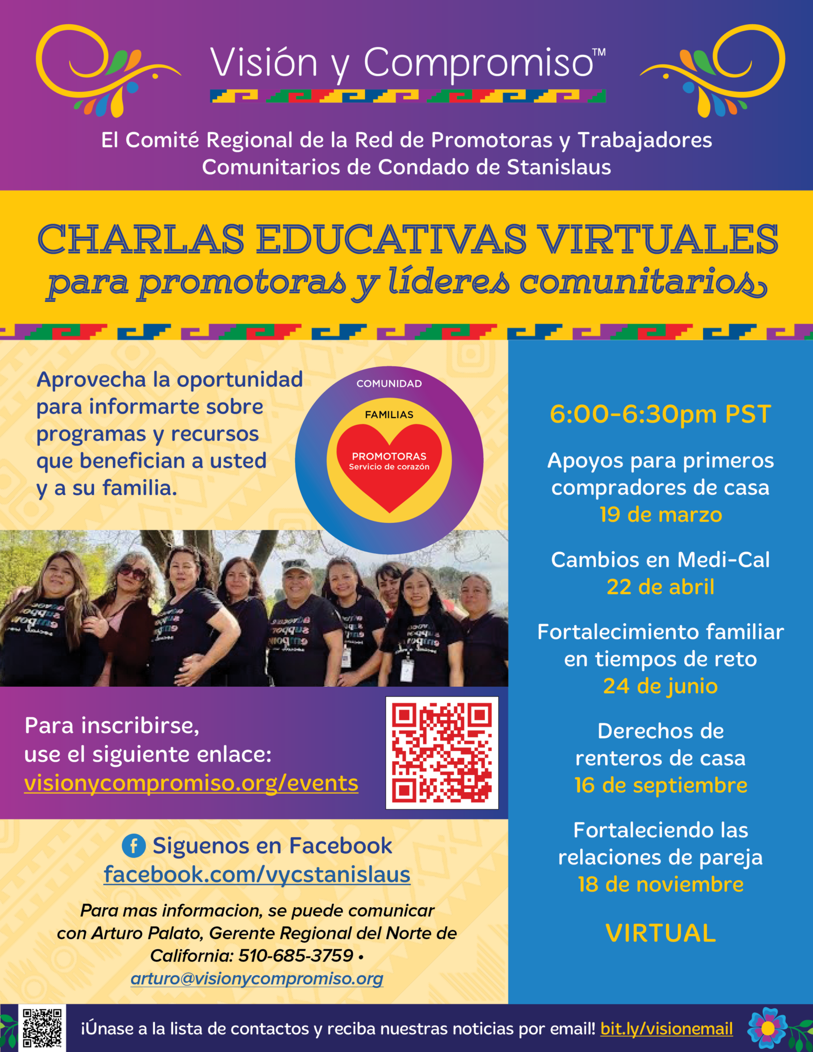 Charlas Educativas Virtuales | Para Promotoras y Líderes Comunitarios
